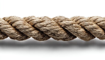 Obraz premium Close Up Light Brown Twisted Rope Texture