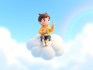 Dream beautiful graduation season graduation trip May 4 Youth Day scene illustration