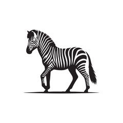 Zebra silhouette vector art work