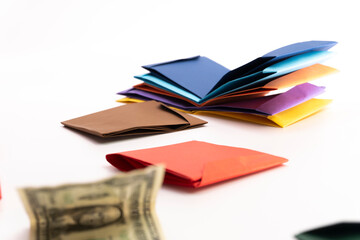 paper wallet. Origami wallet. Paper crafts
