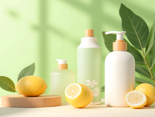 Home household disinfection anti epidemic protection safety disinfection empty bottle background, world health day concept illustration