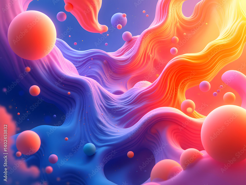 Aufkleber abstract background modern technology future graphics, gradient abstract ppt background