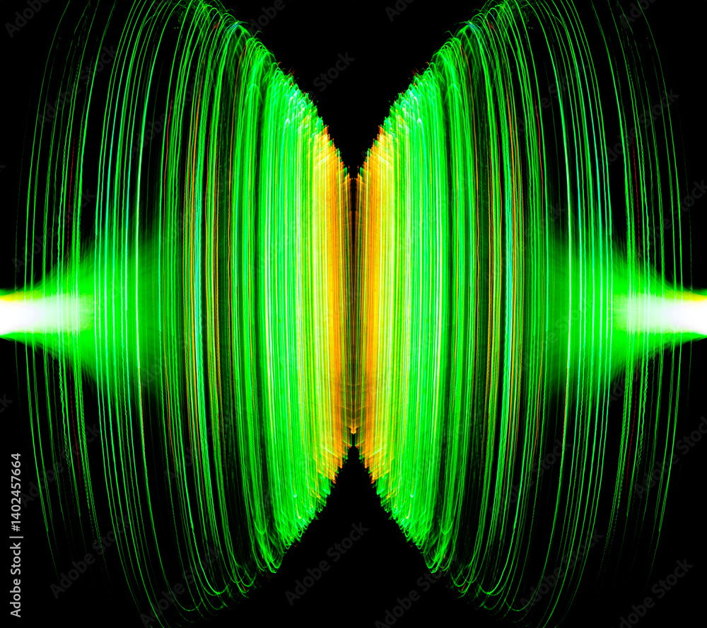 Canvas Prints abstract light trails in the dark, motion blur effect