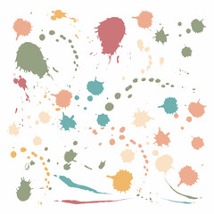 Colorful abstract vintage brush pattern