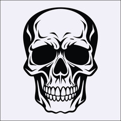Silhouette of Skull, Haunted Symbol