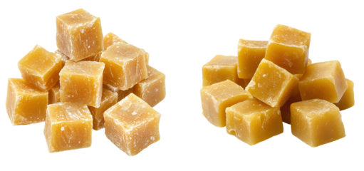  Gula gula edible wax cubes for making jaggery and honey fusion transparent background PNG