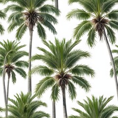 Tropical Palm Trees Seamless Pattern