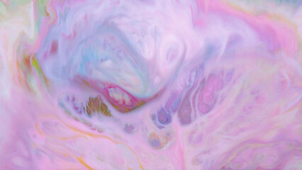 Pastel Marble Abstract Background with Swirling Pink Blue Green Patterns, Colorful Fluid Art
