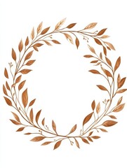 Wedding logo. Laurels frames branches with circle and geometric shape borders vector. Floral wreaths with leaves , flower, herb, ornate. Decorative elements wedding invitation, banner and packaging i