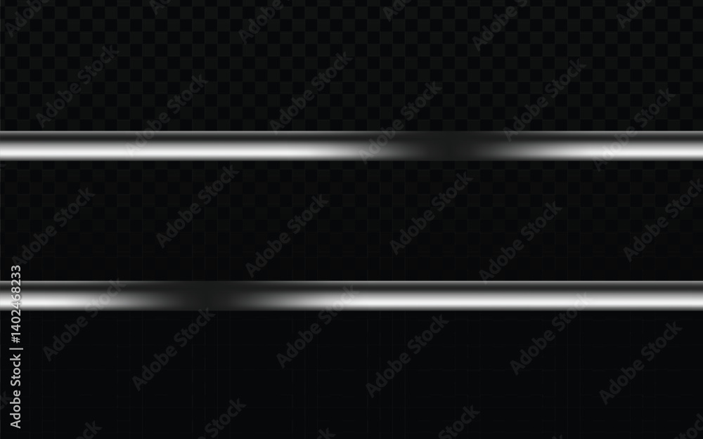 Poster two parallel, horizontal lines of bright white light with a subtle glow effect, positioned against a