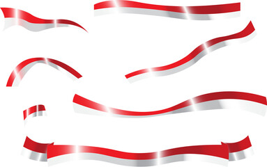 Indonesian Flag Ribbon
