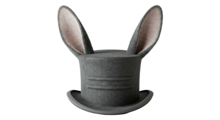 Isolated Rabbit Ear Hat