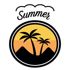  Summer vibes vector illustration.
