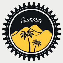  Summer vibes vector illustration.
