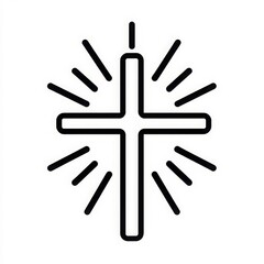 Obraz premium cross icon.