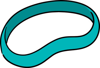 Illustration of rubber band
