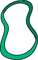 Illustration of rubber band
