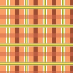 Orange Wrapping color pattern background. Orange fabric pattern, Vector illustration of geometric color pattern background. 