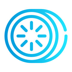 icon kiwi with style gradient