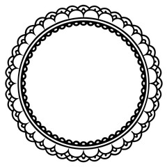 vector round frame