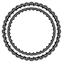 round lace frame