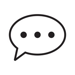 Dialogue icon. Chat icon. Speech bubble icon.
