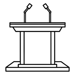 vector illustration of a microphone