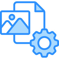 Obraz premium Content Management Icon