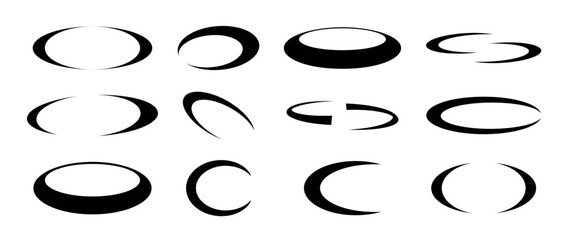  Retro futuristic elements for design collection of abstract vector illustration