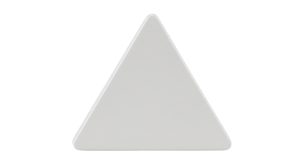 Isolated White Triangle