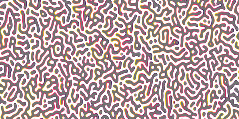 Fototapeta premium Gradient noise line abstract spread geometric background. Monochrome Turing reaction background. Abstract diffusion pattern with chaotic shapes. Vector illustration 