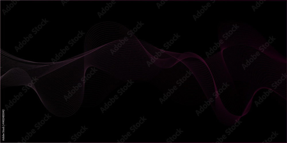 Poster abstract wave element for design. digital frequency. elegant abstract smooth swoosh speed gray wave 
