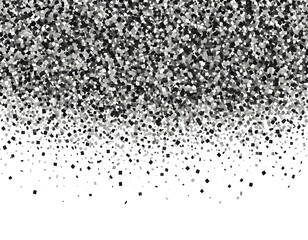 Obraz premium Abstract Silver and Black Confetti Background