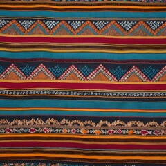 Colorful Striped Textile Fabric Texture