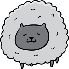 Fototapeta premium Illustration of sheep 