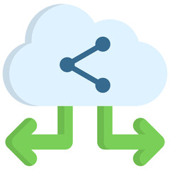 Cloud Sharing Icon