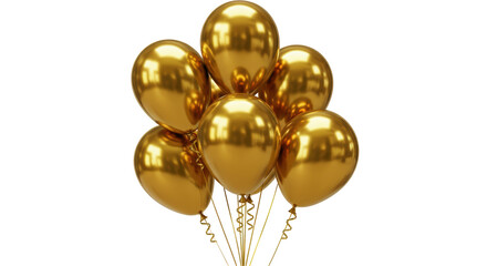 Isolated Golden Balloons