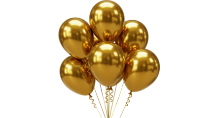 Isolated Golden Balloons