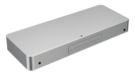 Isolated Silver Mini PC Box