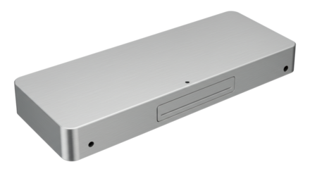 Isolated Silver Mini PC Box