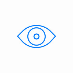 Eye vision view sight icon vector sign