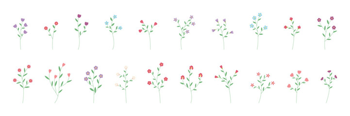 Simple Flower with Leaves