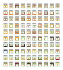 Spices and Herbs in a Small Glass Jar with Can Lid