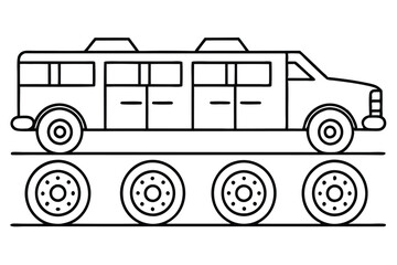 dynohauler fx9 line art futuristic modern graphic style