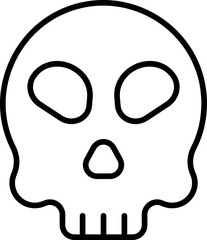Naklejka premium Skull