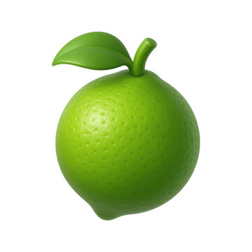 Lime Fruit 3D Icon Illustration