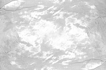 Grunge Overlay of Cement Plaster Wall with Uneven Texture and White Distress Spots on Transparent Background for Creative Design.