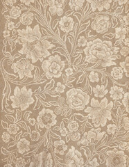 Elegant boho chic pattern retro vintage old paper texture background