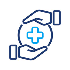 Obraz premium Icon for medicine, doctors, nurses, healthcare vector illustration