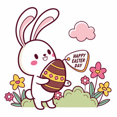 Happy Easter Day vector illustration